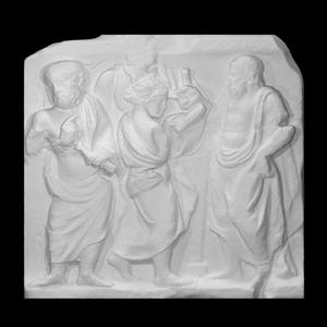Sarcophagus with a school scene