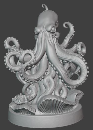 Kraken 3D Model Legendary Sea Monster