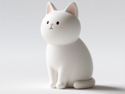 Sitting Kitten 11g Fast Print No Supports