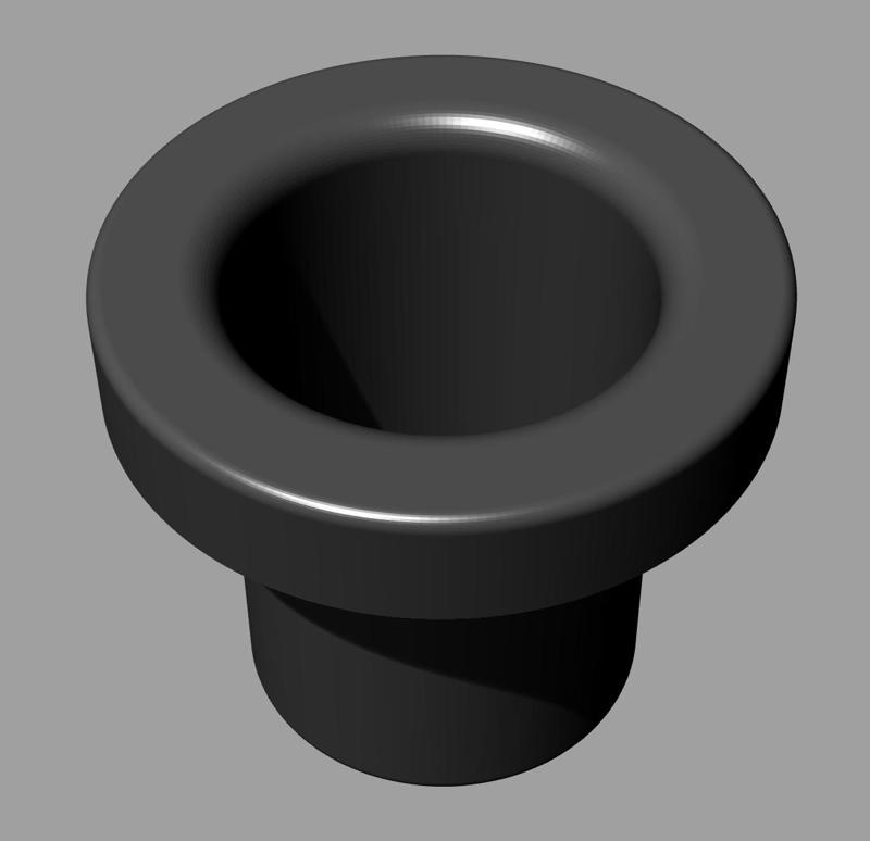 Common matte attachment (mushroom type)