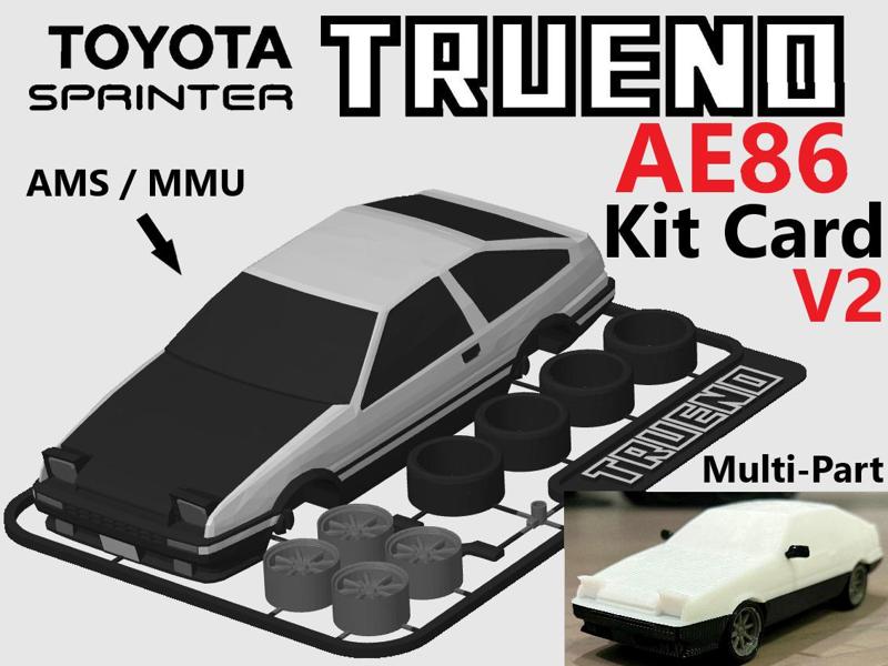 Toyota Sprinter Trueno Kit Card (AE86 known from Initial D)