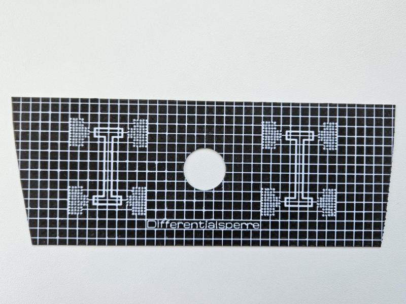 audi B2 Differential lock panel