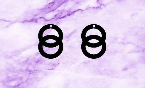 circular earrings🌑