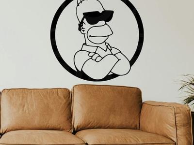 Decoracion pared homer