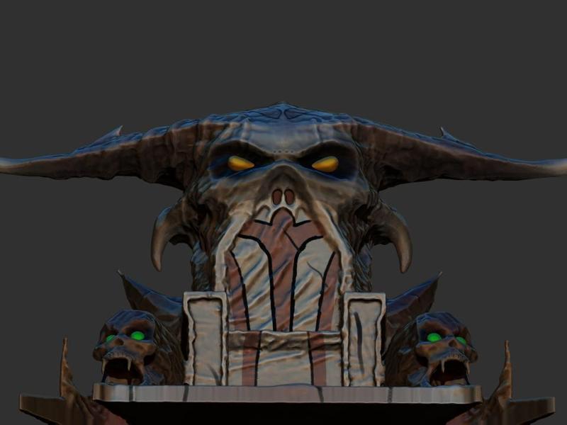 shao kahn throne mk9 (mortal kombat 9)