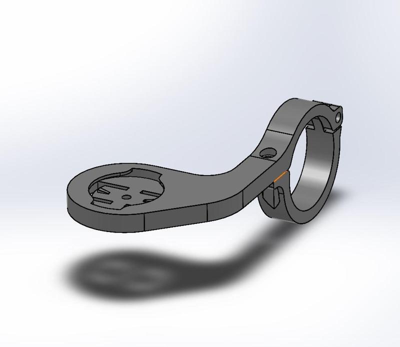 Easy-to-print bicycle meter holder Garmin, Bryton etc.