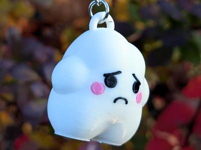 Claude, the sad cloud keychain version