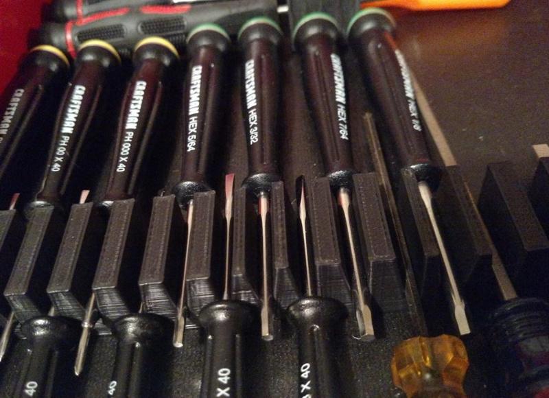 Screwdriver Organization Racks (Precision Drivers)