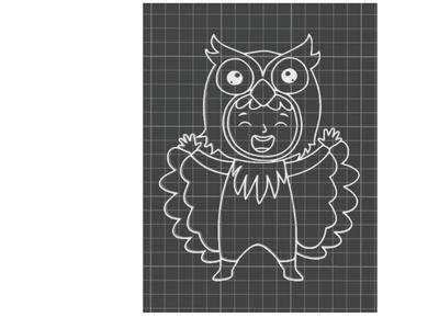 Boy with Owl Ornament