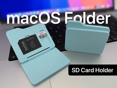 macOS Folder SD Card Holder