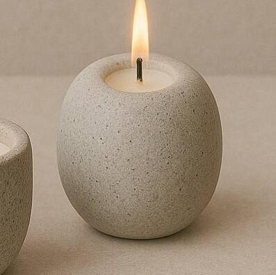 Concrete Candle Shot