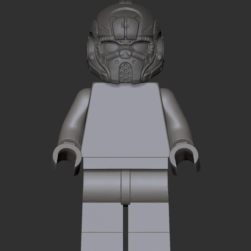 Gears of War COG Soldier minifig helmet