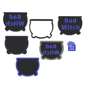 1pc + 2pc +3pc Bad Witch Bath Bomb Mold