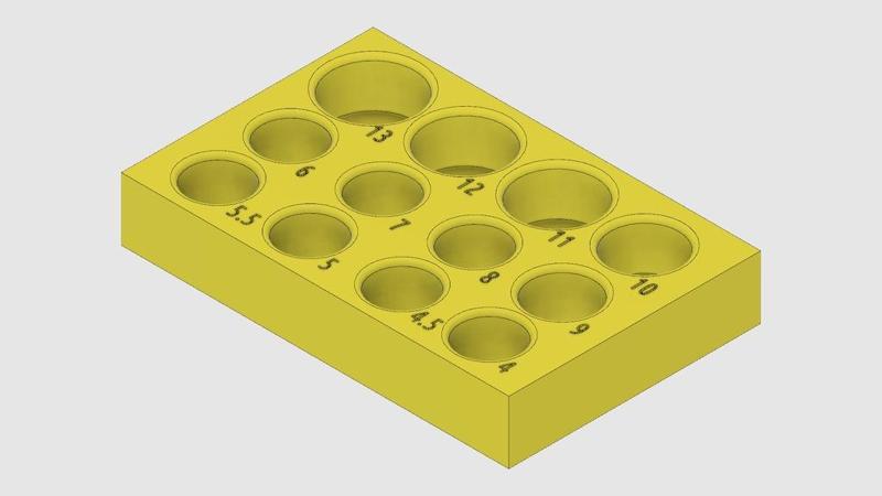 Tool Box Socket Organizer Set