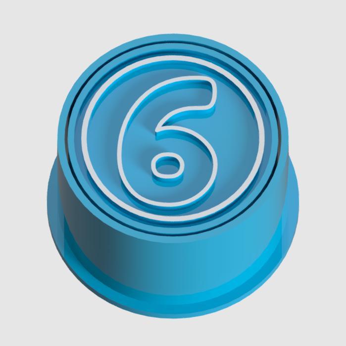 ejector for brigadeiros and sweets, number 6