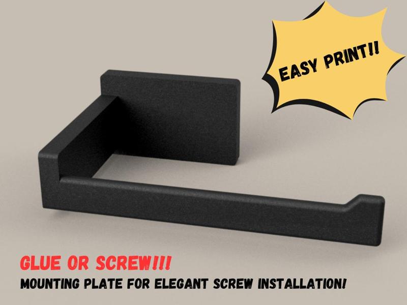 Toilet Roll Holder - No supports needed