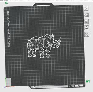 rhino wall art