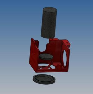 Punch to remove the protective grid from the nozzle dissipating fan