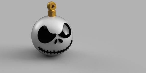 Jack and sally ornament set