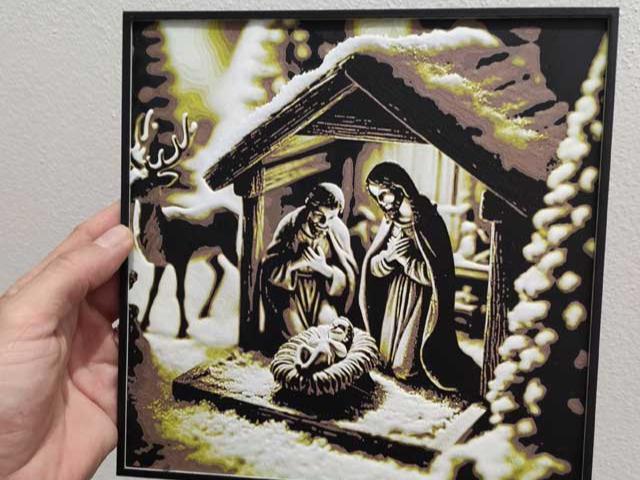 Christmas village Nativity  HUEFORGE 