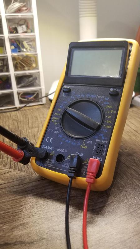 Multimeter probe holder