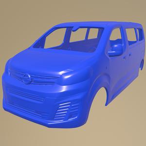 Opel Zafira Life 2020 PRINTABLE CAR BODY