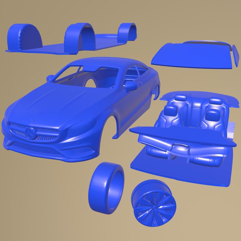 Mercedes S-Class Coupe 2019 PRINTABLE CAR IN SEPARATE PARTS