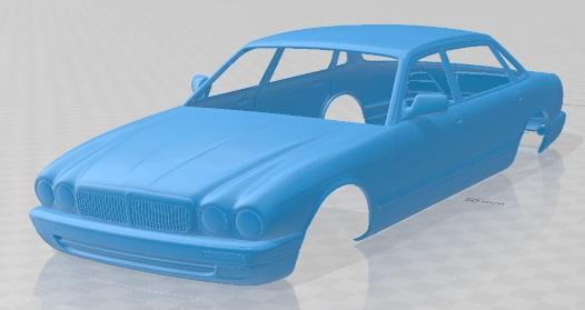 Jaguar XJ12 1995 Printable Body Car