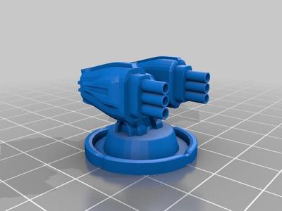 Star Wars Commander 28mm Rocket turret HD( smuggler) 