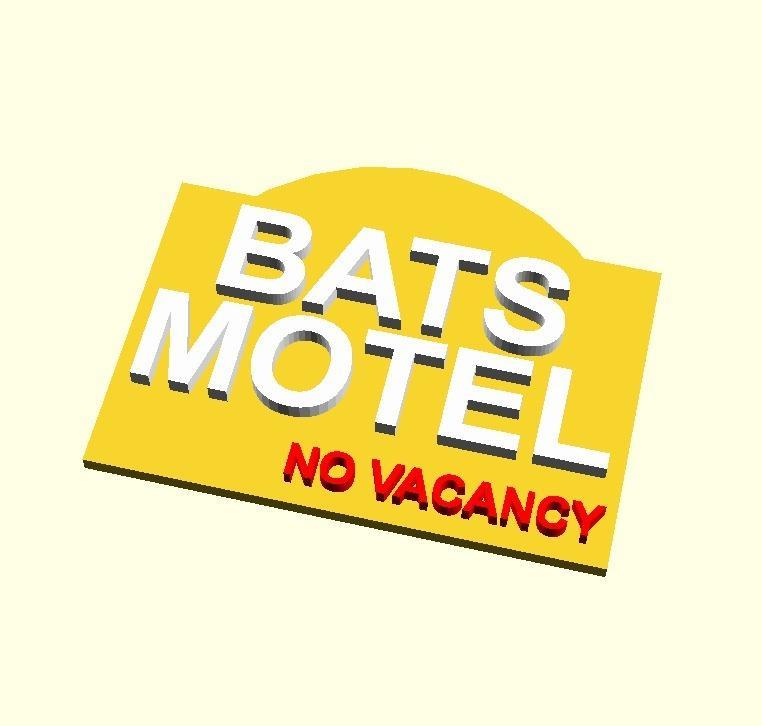 BATS MOTEL SIGN