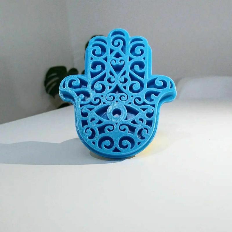 Hamsa hand stamp, Fatima hand, ceramics, handicrafts.