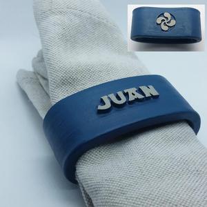 JUAN napkin ring with lauburu