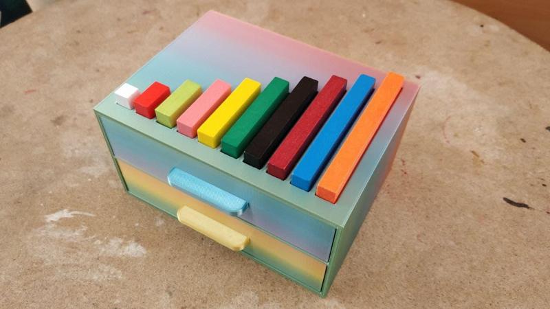 Cuisenaire Rods Storage Box With Drawers