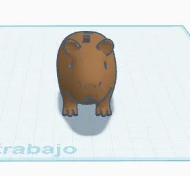 alcancía de capibara   