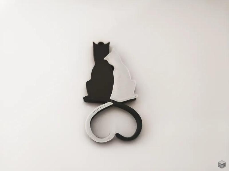 Cats In Love: Keychain   