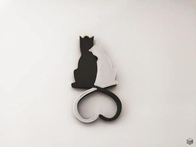 Cats In Love: Keychain   