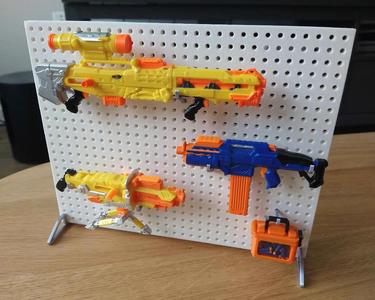"World's Smallest" Nerf Blasters Display Wall   