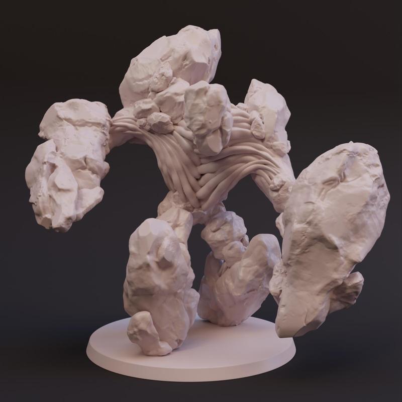 Stone Golem - DnD Miniature