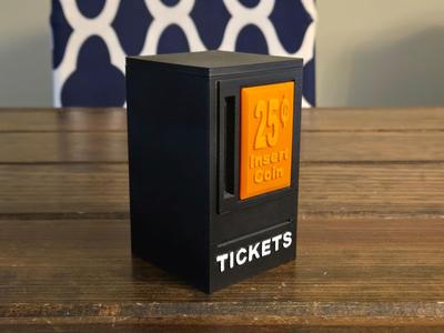 Vintage Retro Arcade Button Piggy Bank