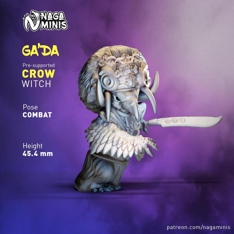 (Pre-supported) Crow Folk Witch (Combat)