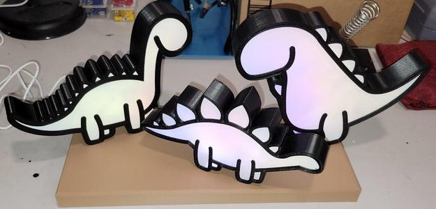 Dino Night Light w/Base