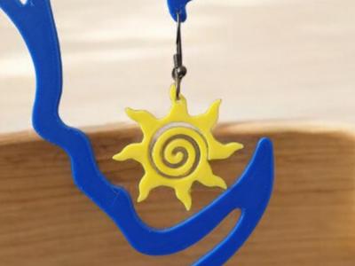Sun Spiral Earrings