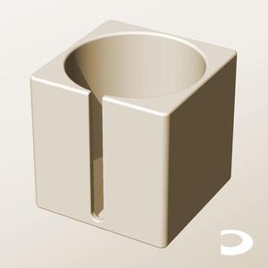 CS96-105-S Slotted Modular Stacking Storage Boxes Bins | Printable Objects - Infinite Containers | stl file for 3d printing