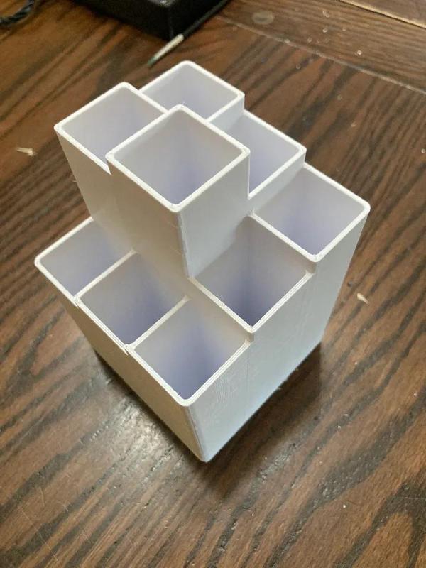 pencil holder square 3x3   
