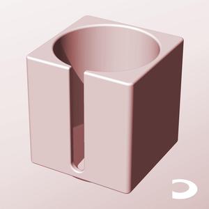 CS68-80-S Slotted Modular Stacking Storage Boxes | Printable Objects - Infinite Containers | stl file for 3d printing