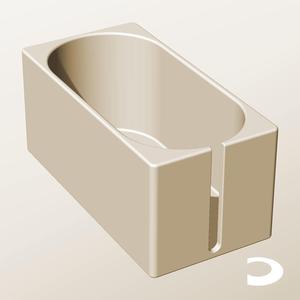 CX96-95-SS Slotted Modular Stacking Storage Boxes Bins | Printable Objects - Infinite Containers | stl file for 3d printing