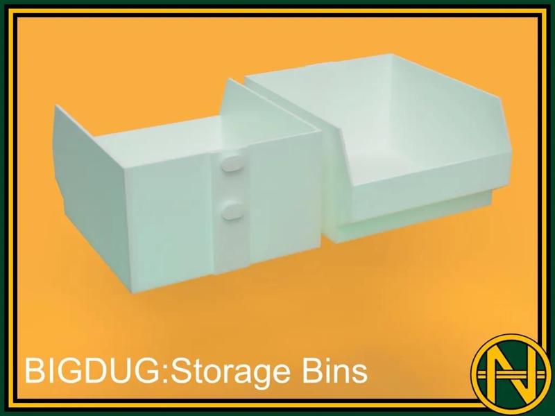 BIGDUG - Rail Mount Storage Bin   