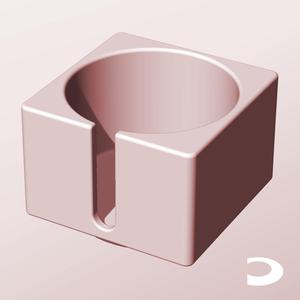 CS68-50-S Slotted Modular Stacking Storage Boxes | Printable Objects - Infinite Containers | stl file for 3d printing