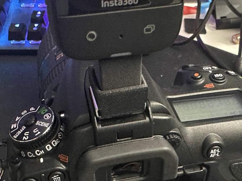 Nikon hot shoe to 1/4"-20 screw adapter