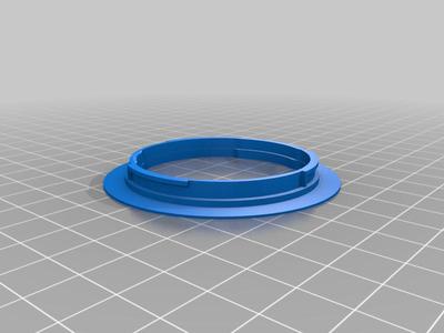 Remixed - Pentax K to Canon EOS EF lens adapter by XDUR